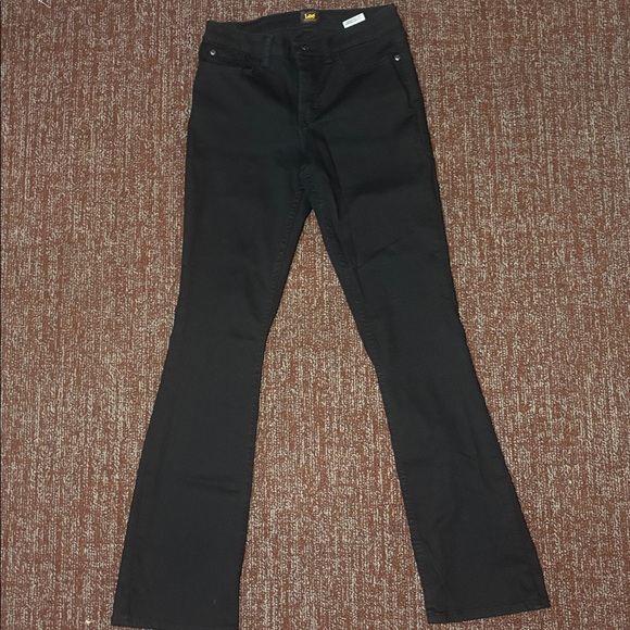 Lee Classic Black Jeans bootcut denim western style high rise cowgirl flare leg - Picture 2 of 10